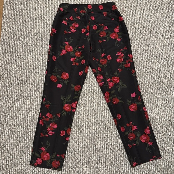 Talbots floral rose Heritage Pants silk cotton blend - Picture 9 of 9